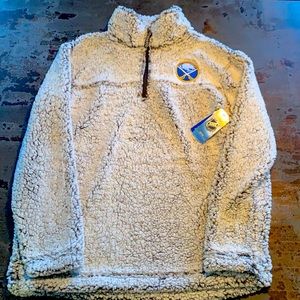 Buffalo Sabres quarter zip Sherpa fleece size medium Carl Banks